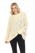 SIMPLY COUTURE Women's Winter Casual Oversized Cable Knit Loose Long-Sleeve Pullover Sweater Tops