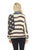 SIMPLY COUTURE Women's Knitted Buttoned American Flag Cardigan