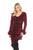 SIMPLY COUTURE Women's Layered Ruffle Open Front Long Cardigan