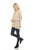 SIMPLY COUTURE Women's Winter Casual Cable Knit Pullover Sweater with Lace Ruffled Layers
