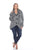 SIMPLY COUTURE Women's Winter Sequin Buttoned Cardigan