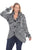 SIMPLY COUTURE Women's Winter Sequin Buttoned Cardigan