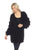 Women's Winter Casual Open Front Pom Pom Long Sleeve Crochet Knit Cardigan Sweater