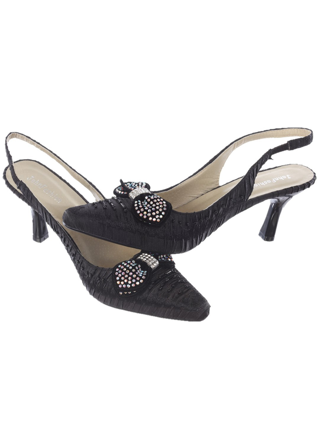 Buy SIGNATURE SOLE Black Peep-Toe Heels at Amazon.in