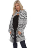 SIMPLY COUTURE Women's Plus Size Casual Knitted Cardigan Sweaters Series: Black/White