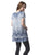 SIMPLY COUTURE Women's Plus Size Summer Casual Sheer Layered Floral Lace Tunic